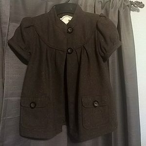 Anthropologie Brown Pea Coat